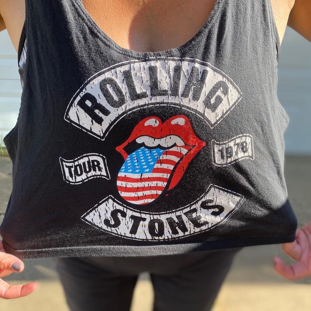 🔥 Rolling Stones Crop Tank